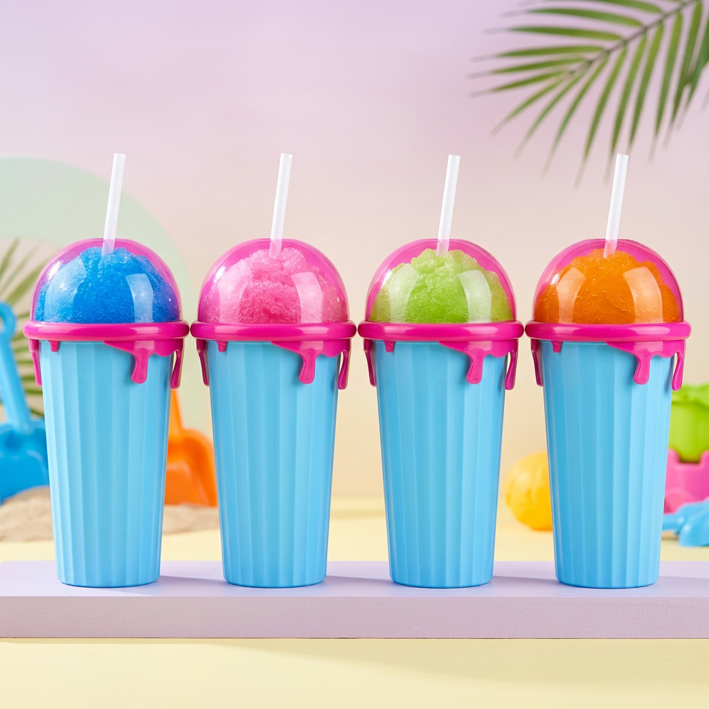 Magiczny Kubek do Slushy – 4 kolory z lodową granitą